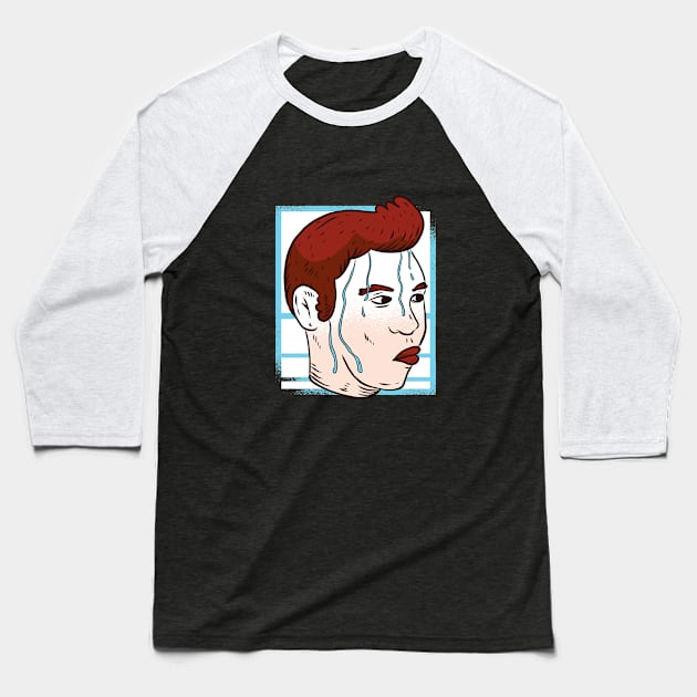 Nervous Meme Baseball T-Shirt by Hmus